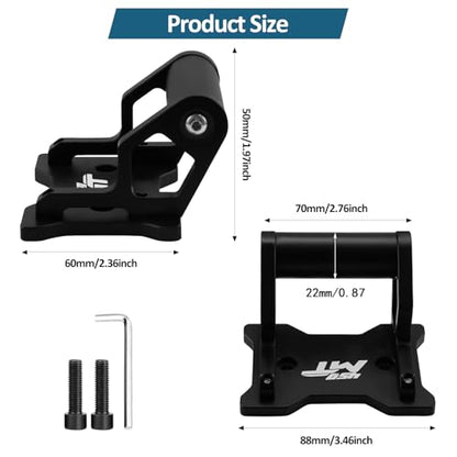 for CFMOTO 450MT MT450 Ibex 450 2024-2025 Motorcycle GPS Phone Holder Auxiliary Device Mount Navigation Extension Brackets(22mm) - size: 22mm