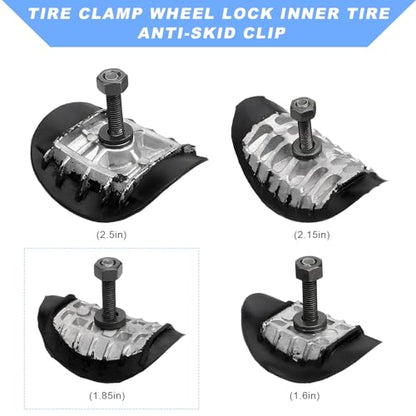 KVAEY Motorcycle Wheel Rim Lock, 1.6" Tire Clamp Wheel Lock with Molded Rubber Stoppers Prevent Inner Tube Wear, Motorcycle Rim Lock Replacement for Motocross Dual Sport Dirt Bike (1.85", 1 PCS) - size: 1 Piece, style: 1.85"
