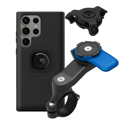 Quad Lock Motorcycle Handlebar Mount Kit with Vibration Dampener and MAG Phone Case for Samsung Galaxy S23 Ultra - size: Galaxy S23 Ultra