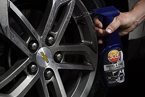 303 Products Wheel and Tire Cleaner - Cleans Both Wheels and Tires Effectively - Tough on Brake Dust - Removes Tire Browning - Foaming Formula, 16 fl. oz. (30590) Packaging May Vary - size: 15.5 Ounce (Pack of 1)