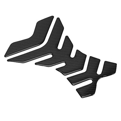 Universal Carbon Fiber Motorcycle Tank Pad Protector - Anti-Slip Gas Tank Sticker with Scratch Resistance for All Bikes