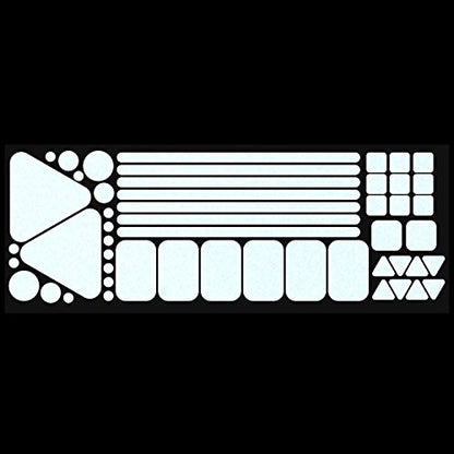 LiteMark Reflective Sticker Pack – Bicycle, Motorcycle & Helmet Reflectors for Safety & Night Visibility (White, Pack of 51 Pcs) - color: White