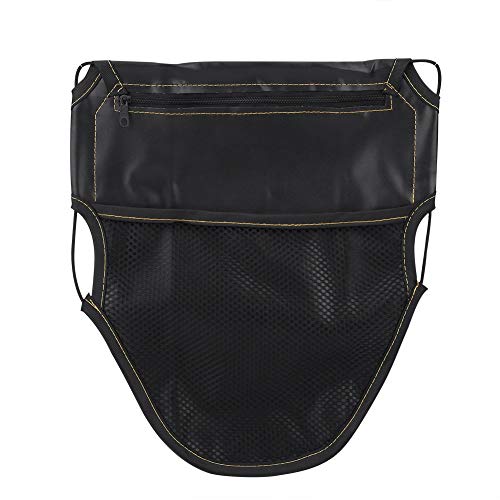 KIMISS Motorcycle Under Seat Bag, PU Leather Motorcycle Scooter Under Seat Storage Pouch Bag Organizer