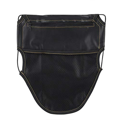 KIMISS Motorcycle Under Seat Bag, PU Leather Motorcycle Scooter Under Seat Storage Pouch Bag Organizer