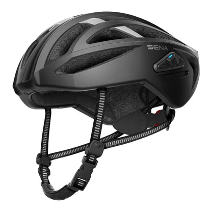 Sena R2 / R2 EVO / (Alexa Built-in) only R2X, Smart Bluetooth and Mesh Intercom Communications Road Cycling Helmet - color: Matte Black, size: Medium, style: R2 Bluetooth Intercom