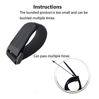 [16 Pack] Cable Straps 12 inch, Reusable Fastening Cable Ties Set, Adjustable Multipurpose Hook and Loop Securing Cinch Straps for Cord Management (1 inch Wide) by Tangser - size: 1'' x 12 '' - 16 pcs