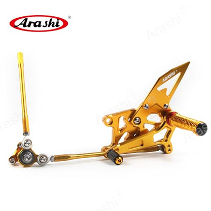Arashi Version 2.0 Adjustable Rearsets for Honda CBR600RR 2009-2016 ABS include, Gold - color: Gold, size: CBR600RR 2009-2016 ABS include