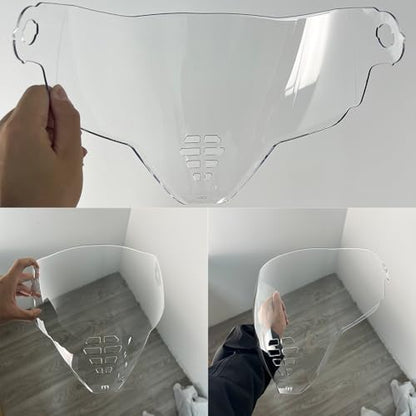 YMTSGEA Airflite Helmet Visor Replacement for IC-06.Motorcycle Helmet Shield Windshield Sunshield PC Lens UV Protection Compatible with Airflite IC-06 (Clear) - color: Clear
