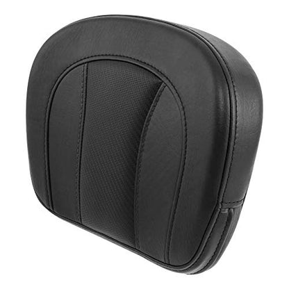 C.C. RIDER Detachable Sissy Bar Backrest Pad Bracket Fits for Harley Touring Road King Street Electra Glide Trike 1997-2022 - color: Black Stitching, size: Style H