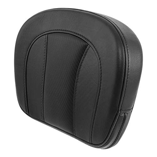 C.C. RIDER Detachable Sissy Bar Backrest Pad Bracket Fits for Harley Touring Road King Street Electra Glide Trike 1997-2022 - color: Black Stitching, size: Style H