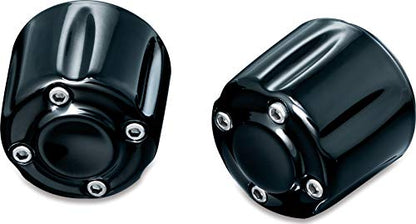 Kuryakyn 6339 Motorcycle Handlebar Accessory: Hand Grip End Cap Weight, Gloss Black, 1 Pair - color: Gloss Black