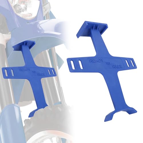 Universal Motorcycle Fork Guard Suspension Support Brace Transportation Tool Tie Down Seal Saver Protection Plastic For Dirt Bike Motocross Accessories Blue - color: blue