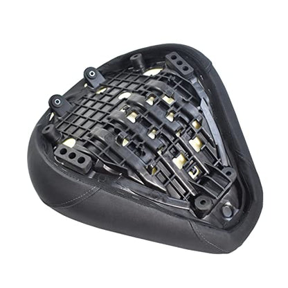 Touring Soft Leather Front Driver Seat Cushion Pad Rear Passenger Pillion fit for Ho-nda Rebel CMX 300 500 2017 2018 2019 2020 2021 2022 2023 (Front driver seat-black) (MD-222-223-JP) - color: Front driver seat-black