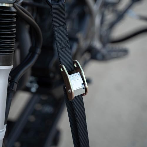 MotoTote SafeLoop Cam Buckle Tie Downs (2,160 lbs. Breaking Load Limit) - Innovative, Locking Straps for Motorcycles & Electric Bikes