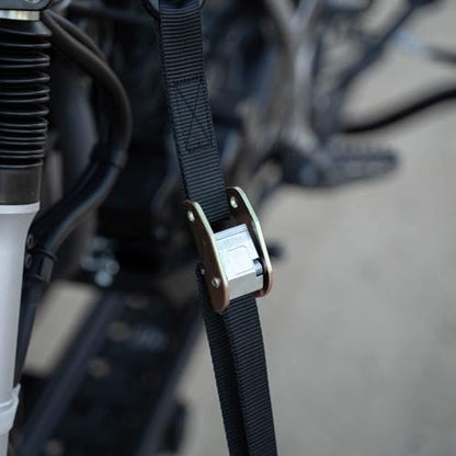 MotoTote SafeLoop Cam Buckle Tie Downs (2,160 lbs. Breaking Load Limit) - Innovative, Locking Straps for Motorcycles & Electric Bikes