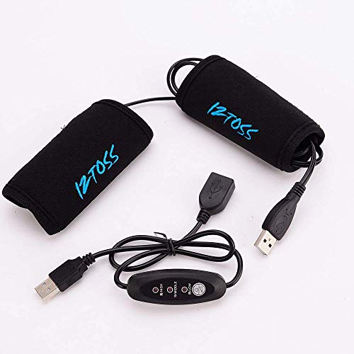 Winter Motorcycle ATV Scooter USB Heated Grips Handlebar 7/8"-11/5"(22-30mm) Warmer Sleeves with Switch to Control Temperature