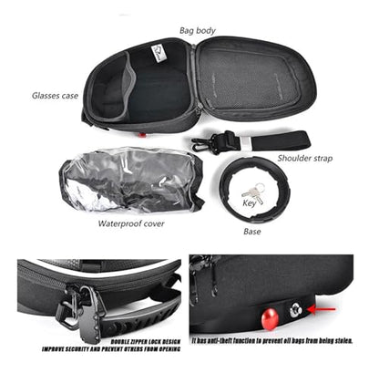 Detachable Quick Lock Flange Tank Bag Luggage Fit For CFMOTO 450SR 450SRS 450SS 650MT 800MT 250NK 650NK 250SR(B-TYPE)