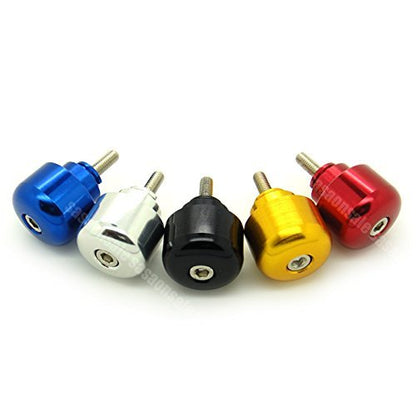 [GT-Speed] Compatible/Replacement for Gold CNC Motorcycle Bar Ends 7/8" Handlebar Grips Plugs Cap, Fits Honda (Read Product Description for Model & Year Specification) - color: Gold