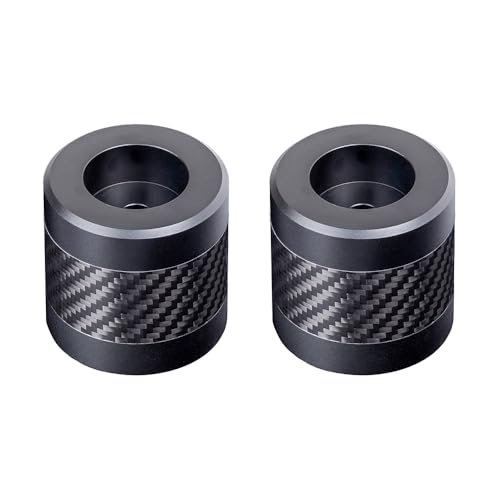 Advanblack Protek Machined CNC Alumium with Carbon Fiber Inlay Crash Bar Slider (Black CNC w/Carbon Inlay) - color: Black CNC w/ Carbon Inlay