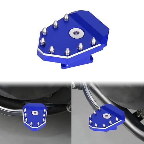 KLR650 Brake Pedal Blue Rear Foot Extension Pedals Motorcycle Rear Pedals Footbrake Lever Pedal Enlarge Extension Pad Aluminum Alloy Compatible With KLR650 2008-2025 - color: Blue