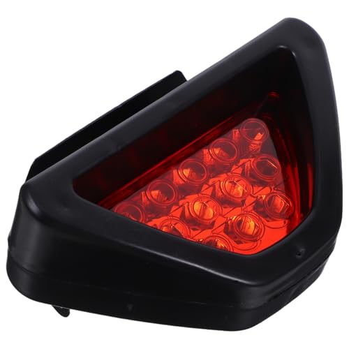 Hemobllo Universal LED Triangle Tail Light Set for Car Rear Brake Fog Light, Red Emergency Warning Safety Triangles for Vehicle Anti-collision and Rear Protection