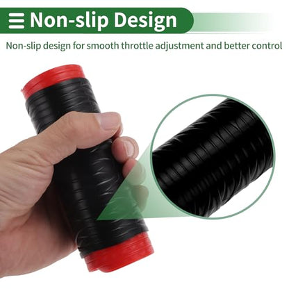 1.57" /40 mm 1.57 "/40 mm Motorcycle Hand Grips Cover Kit Non Slip Silicone Handlebar Grips Black 1 Set Spiral Cross Pattern - color: Black