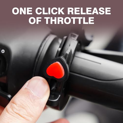 Motorcycle Cruise Booster, Labor Saving Anti-slip Cruise Throttle Plus Handlebar Clip, Modification Replacement Parts, Suitable for Most Motorcycles (Black)