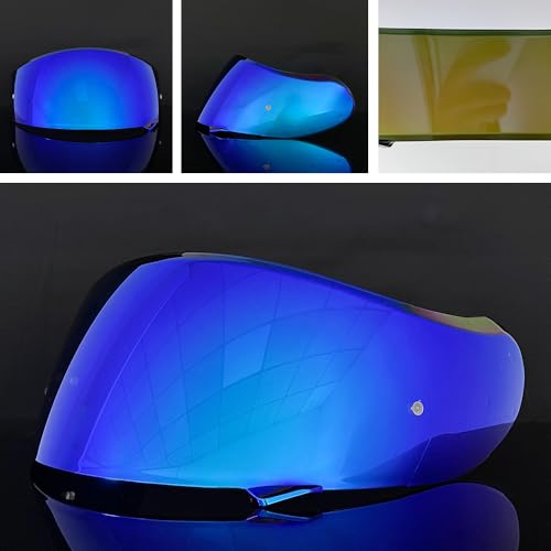 Neotec 2 Helmet Visor Replacement for,CNS-3 UV Protection Helmet Face Shield Compatible with SHOEI Neotec 2(Revo Deep Blue) - color: Revo Deep Blue- Day Use