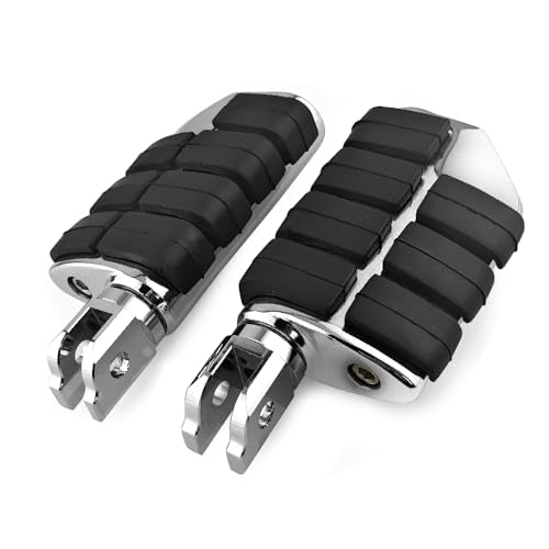 Chrome Front Rider Foot Pegs, Motorcycle Foot Rest Foot Pegs Compatible with Harley Softail Breakout Street Bob Sport Glide Low Rider FXST 2018-2023 - color: Chrome, size: Rider Pegs