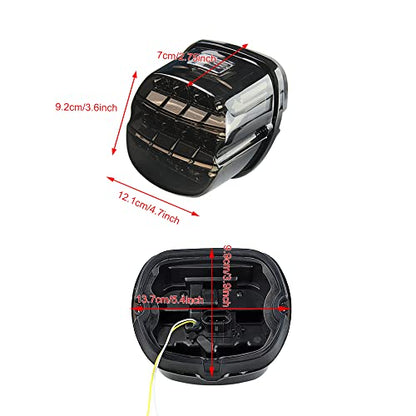 Black Yellow turn signal LED Tail Light Upgrade HD Tail Lights Assemblies for Harley Dyna Road King Electra Glide Street Bob Touring, harley davidson parts led lights for motorcycles - color: Yellow turn signal
