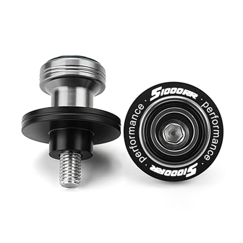 Compatible with Motorcycle S1000RR S1000R S1000XR S 1000RR 1000R 1000XR 2008-2023 2024 2025 2026 Front Wheel Axle Crash Protector Pad Rear Swingarm Spools Slider Stand Accessories (Black) - color: Black
