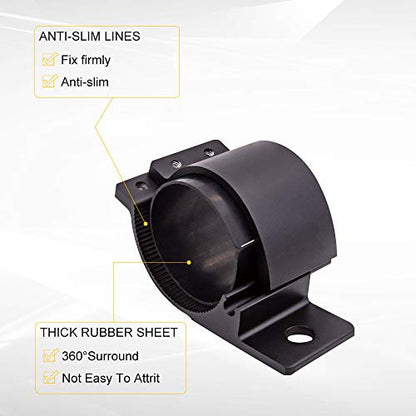 2.5 Inch Tube Clamp Mounting Bracket Kit for LED Light Bar LED Off-Road Light Horizontal Bar Tube Clamp Roof Roll Cage Holder - size: 2.5''