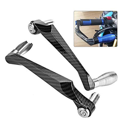 KIMISS 7/8" Universal Motorcycle Handlebar Protector, Silver Aluminum Alloy Brake Guard for Cruiser & Dirt Bikes, Lightweight & Rustproof