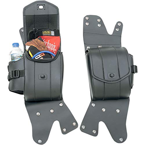 Saddlemen 3501-0715 Cruis'n Deluxe Saddlebag Guard Set, Black - size: One Size