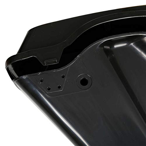 SLMOTO 5" Motorcycles Saddle Bags Stretched Hard Saddlebag Bag Fit For 1993-2013 Touring Models Road King Road Glide Street Glide Electra Glide Ultra-Classic FLT FLHT Unpainted Black - color: Unpainted