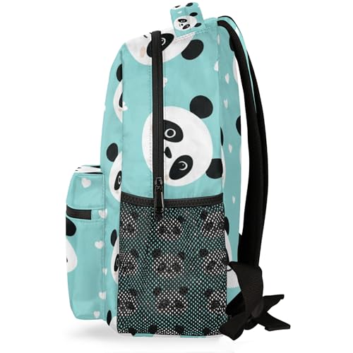 Kids Backpack for Boys Girls, Large Capacity College School Bag Bookbag Cute Panda Casual Travel Daypack - color: Cute Panda