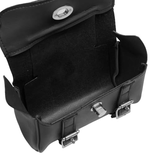Daniel Smart Two Strap Tool Bag with Classic Design -Waterproof and Durable Premium Synthetic Leather with Stunning Twist and Pin Buckle Lock - style: Ds5602