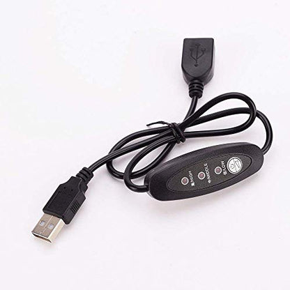Winter Motorcycle ATV Scooter USB Heated Grips Handlebar 7/8"-11/5"(22-30mm) Warmer Sleeves with Switch to Control Temperature