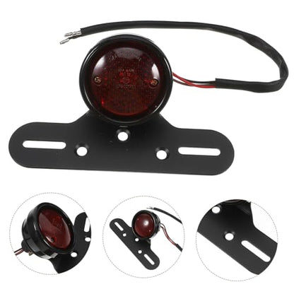 Cabilock Motorcycle Brake Tail Light Rear Led Stop Lamp Retro Design High Brightness Easy Install