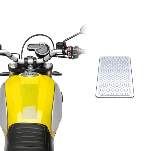 STOMPGRIP | Motorcycle Center Tank Pad Protector | Universal Fit | Pint | Waffle Clear - color: Clear