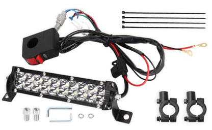 Headlight LED Light Bar Kit USB Switch for CRF110 KLX110 TTR110 YZ250F Motocross 60W LED Light for Most 7/8" Handlebars Motorcycle ATV 4 Wheel Dirt Pit Bike Off-Road Wiring Harness Headlight Assembly - color: ON/OFF+USB Switch
