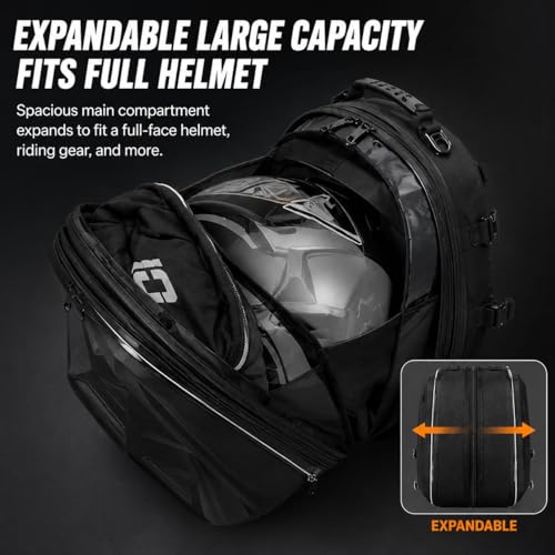 Motorcycle Tail Bag For BMW CE 04 2022-2026,Large Hard Shell Capacity Expandable Helmet Storage Bag Scratch-Resistant Wear-Resistant Waterproof