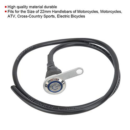 22mm Motorcycle Handlebar Switch | Weather - Proof On - Off Control for Illumination/Horn/Turn Signals | Stainless Steel & ABS Construction | Fits Motorcycles, ATVs, Electric