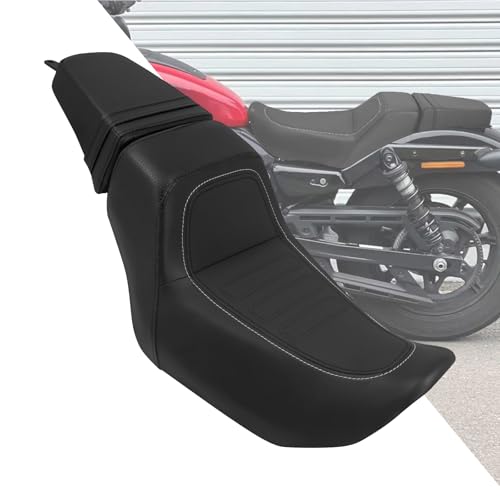 Motorcycle Driver Passenger Seat Two-up Seat Fit For Harley Nightster RH975 Nighster Special RH975S 2022-up (Black02) - color: Black