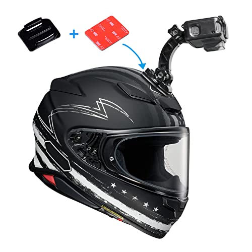 Haoyou Curved Adhesive Helmet Mount Compatible with Gopro Hero 13,12,11,10, 9, 8, 7, 6, 5, 4, 3+, 3 Cameras (6pcs)