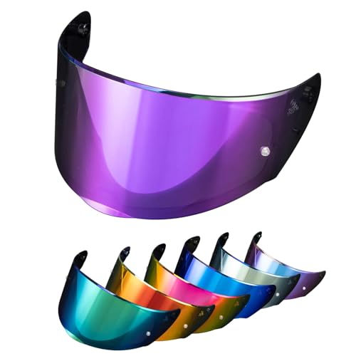 PSLER Assault Rapid Helmet Visor - Motorcycle Helmet Face Shield Accessories Replacement for Assault Rapid FF320 FF353 FF328 FF800,Deep Purple - color: Deep Purple