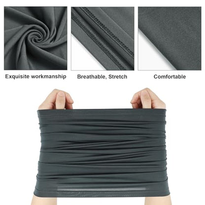 Geyoga 6 Pieces Summer UV Protection Cooling Neck Gaiter Face Clothing Neck Gaiter Mask Scarf Sunscreen Breathable Bandana - color: Classic Color