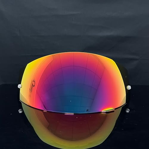 HJ-17 Helmet Visor Replacement,UV Protective Helmet Face Shield Compatible with CL-MAX II,IS-MAX BT,SY-MAX III,IS-MAX II,CL-MAX 3,C90,C91,C91N(Revo Rose Red-Day Use Only) - color: Revo Rose Red-day Use Only