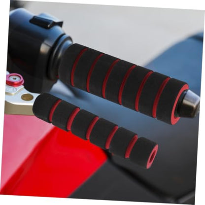 Non-Slip Motorcycle Handlebar Grips Cover Set Universal Fit for Motorbike and Bicycle Soft Foam Protective Sleeves for Enhanced Control and Comfort