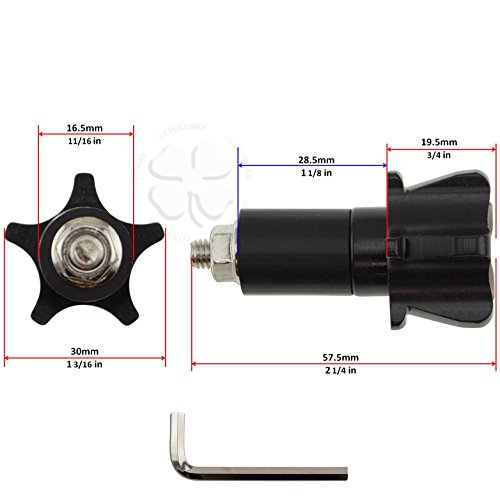 Black Handle Bar End CNC Striker Weight Slider Hollow 7/8 Bars 6mm Slug - color: Black